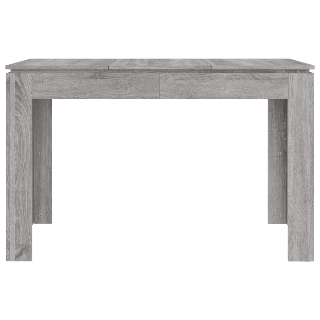 vidaXL Mesa de jantar 120x60x76 cm derivados de madeira cinza sonoma