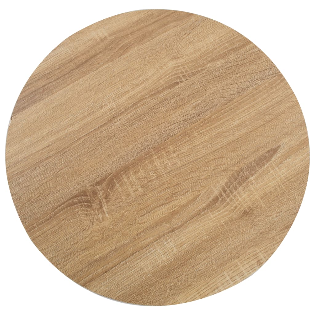 vidaXL Mesa bistrô 50 cm MDF castanho-claro