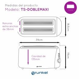 Grunkel|Torradeira Grunkel 1400 W Ranhura dupla