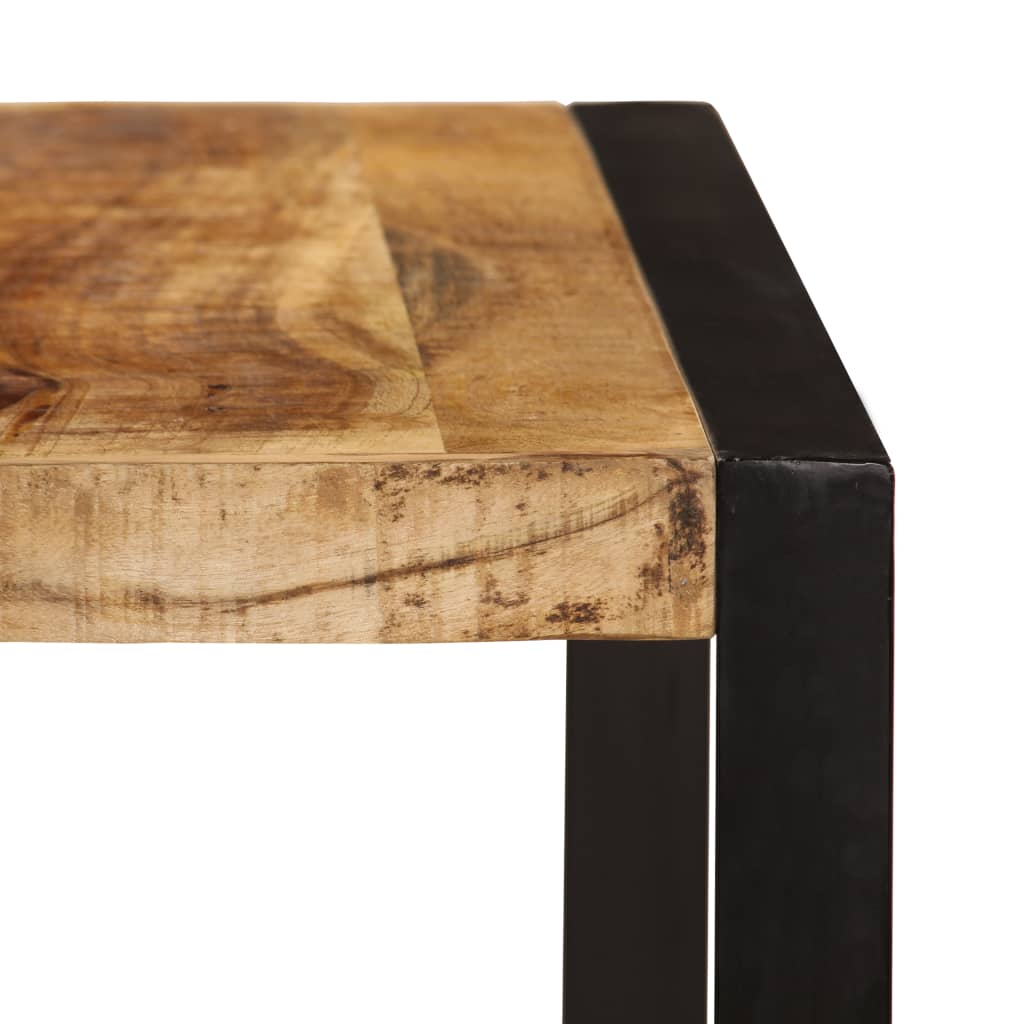 vidaXL Mesa de jantar madeira de mangueira maciça áspera 180 cm