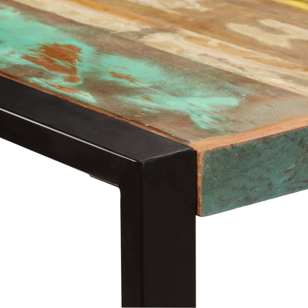 vidaXL Mesa de jantar 180x90x75 cm madeira recuperada maciça