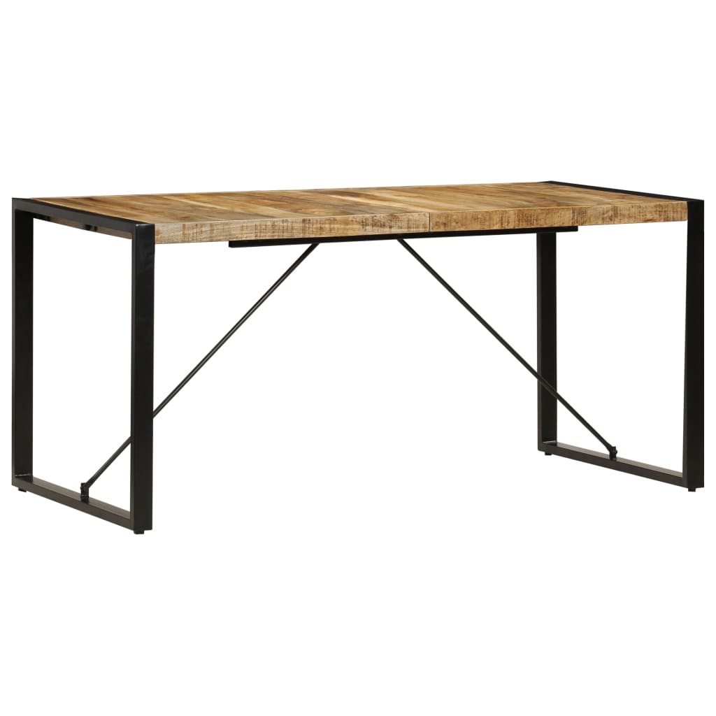 vidaXL Mesa de jantar 160x80x75 cm madeira de mangueira maciça