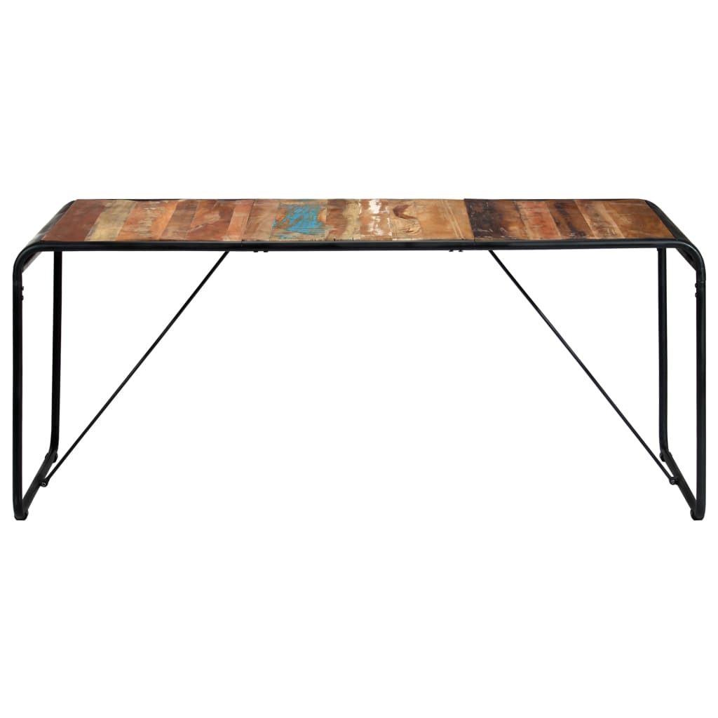 vidaXL Mesa de jantar 180x90x76 cm madeira recuperada maciça