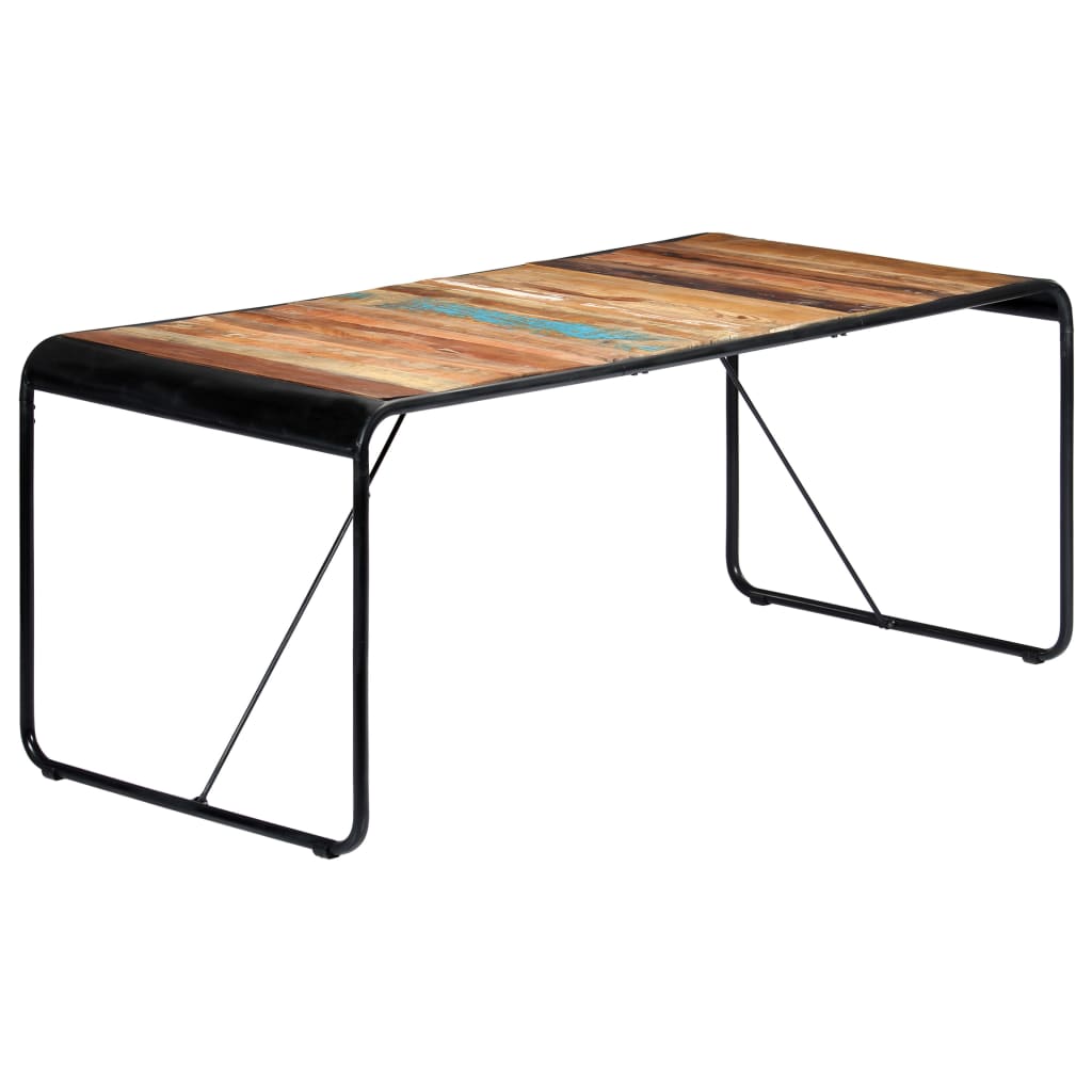 vidaXL Mesa de jantar 180x90x76 cm madeira recuperada maciça