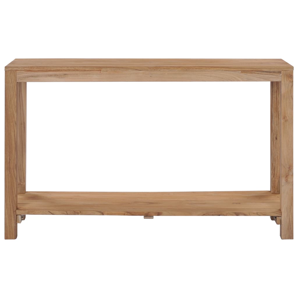 vidaXL Mesa consola 120x35x75 cm madeira de teca maciça