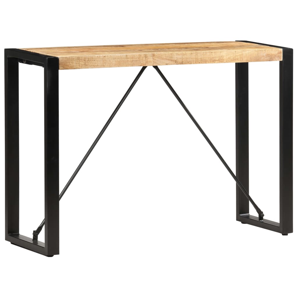 vidaXL Mesa consola 110x35x76 cm madeira de mangueira maciça