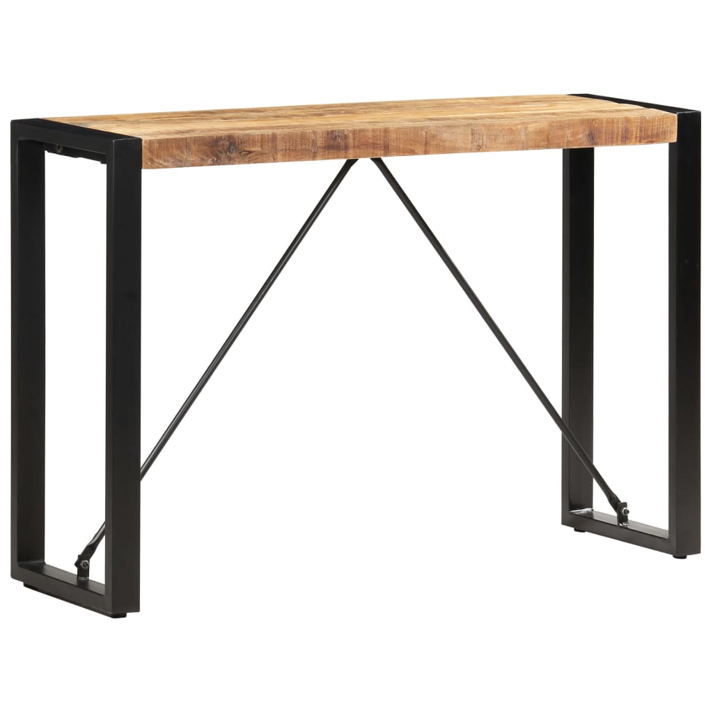 vidaXL Mesa consola 110x35x76 cm madeira de mangueira maciça