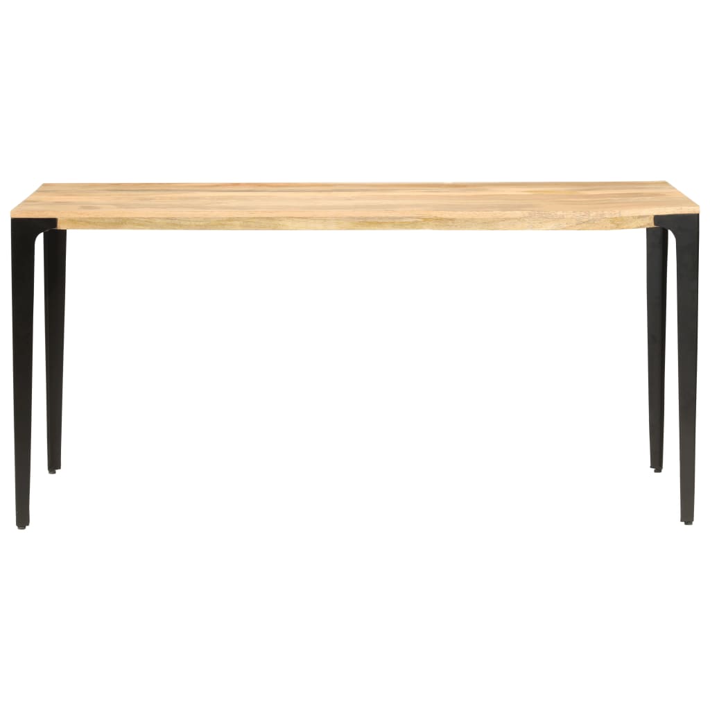 vidaXL Mesa de jantar 160x80x76 cm madeira mangueira maciça