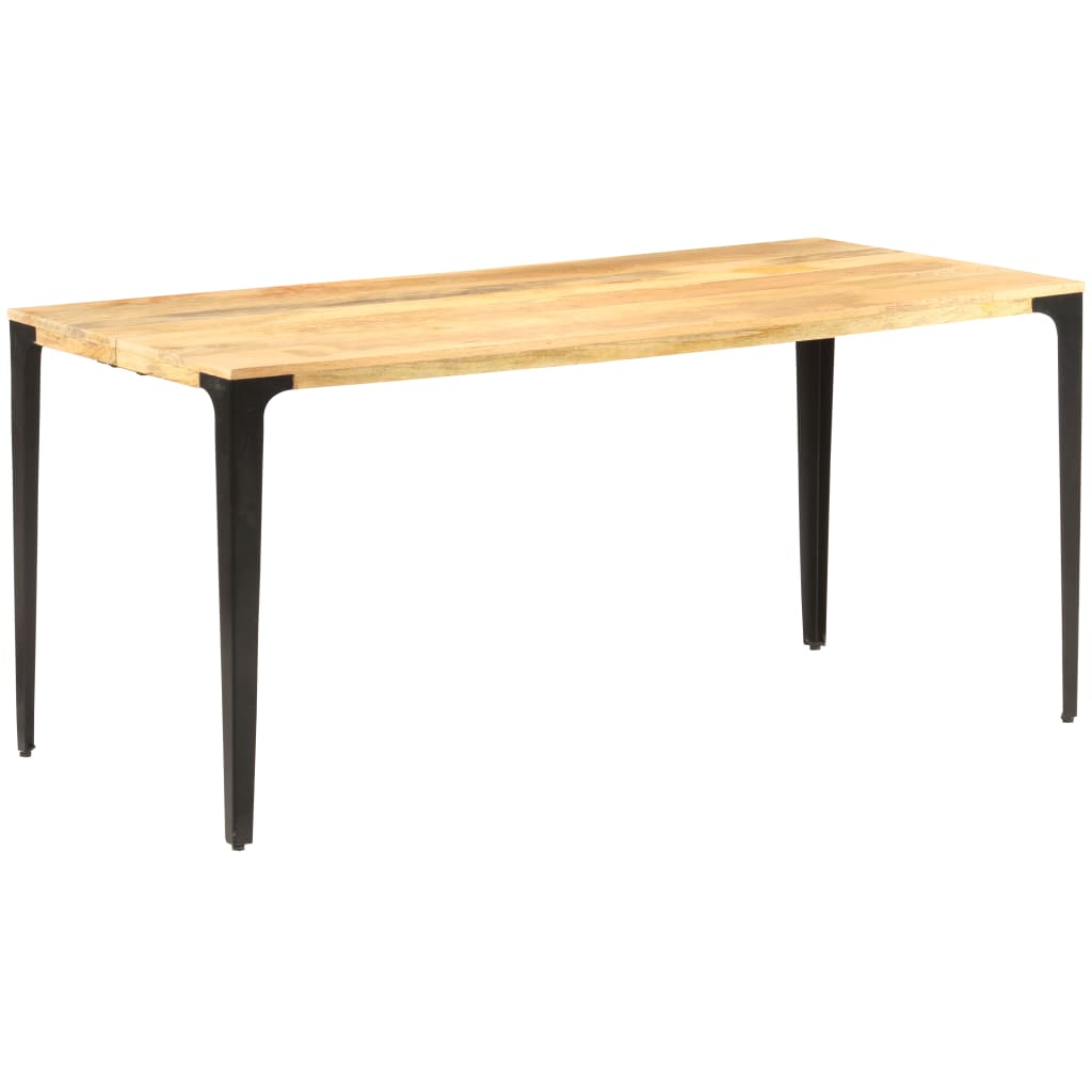 vidaXL Mesa de jantar 160x80x76 cm madeira mangueira maciça