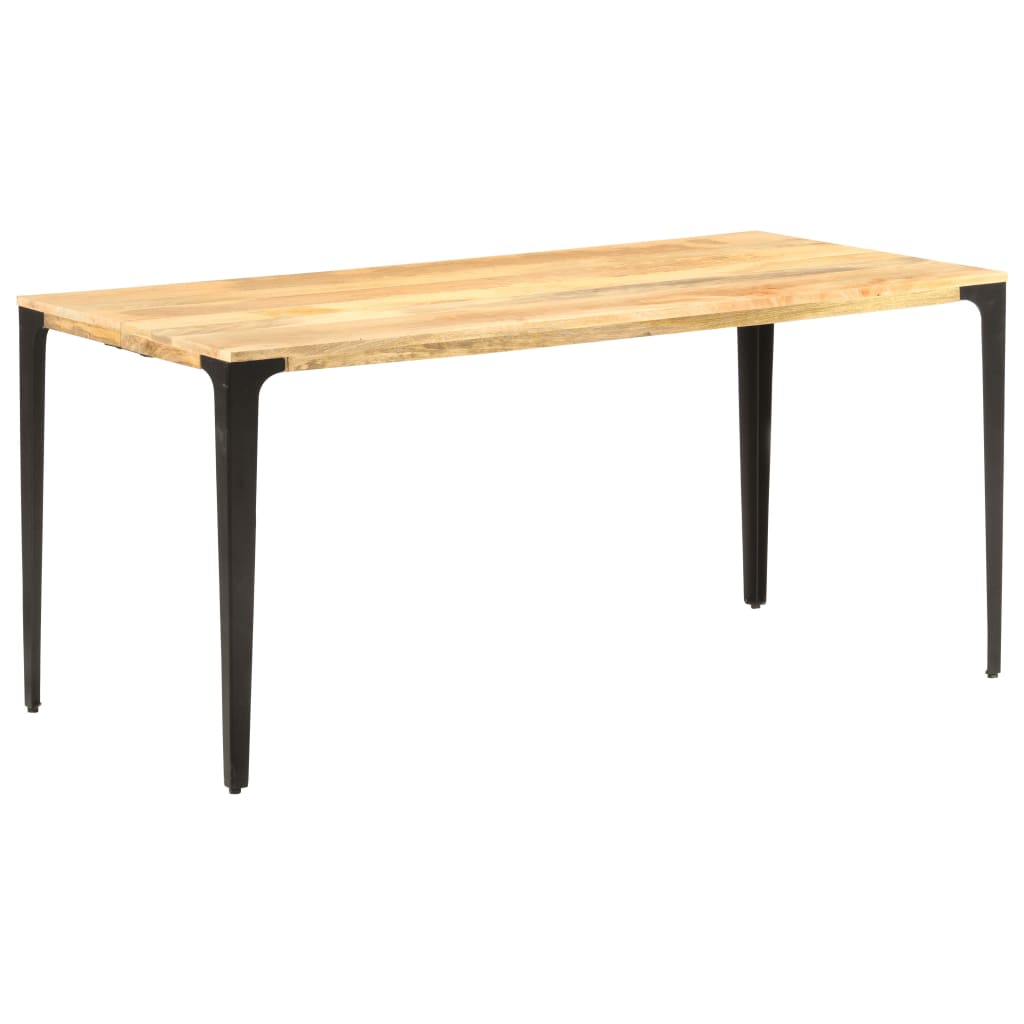 vidaXL Mesa de jantar 160x80x76 cm madeira mangueira maciça