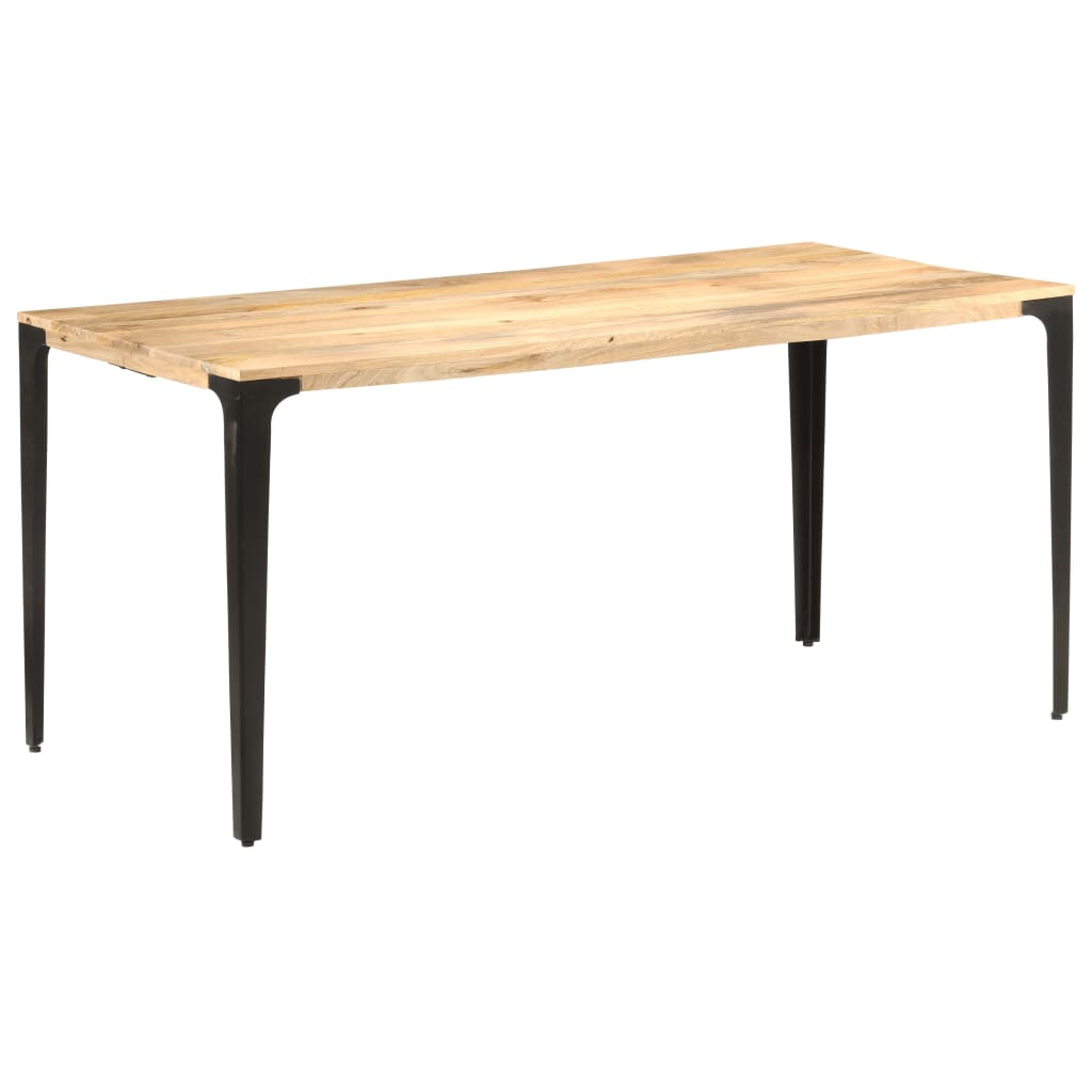 vidaXL Mesa de jantar 160x80x76 cm madeira mangueira maciça