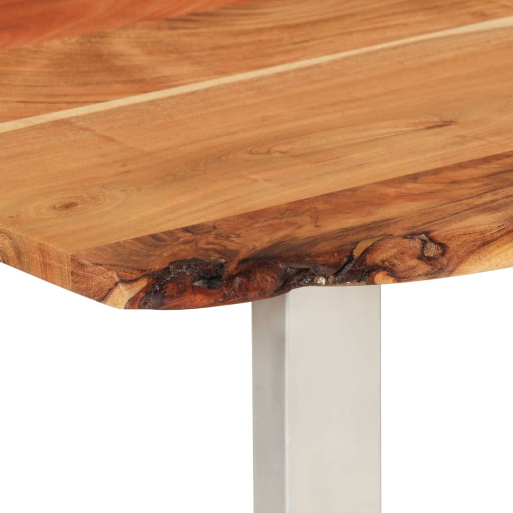 vidaXL Mesa de jantar 180x90x76 cm madeira de acácia maciça