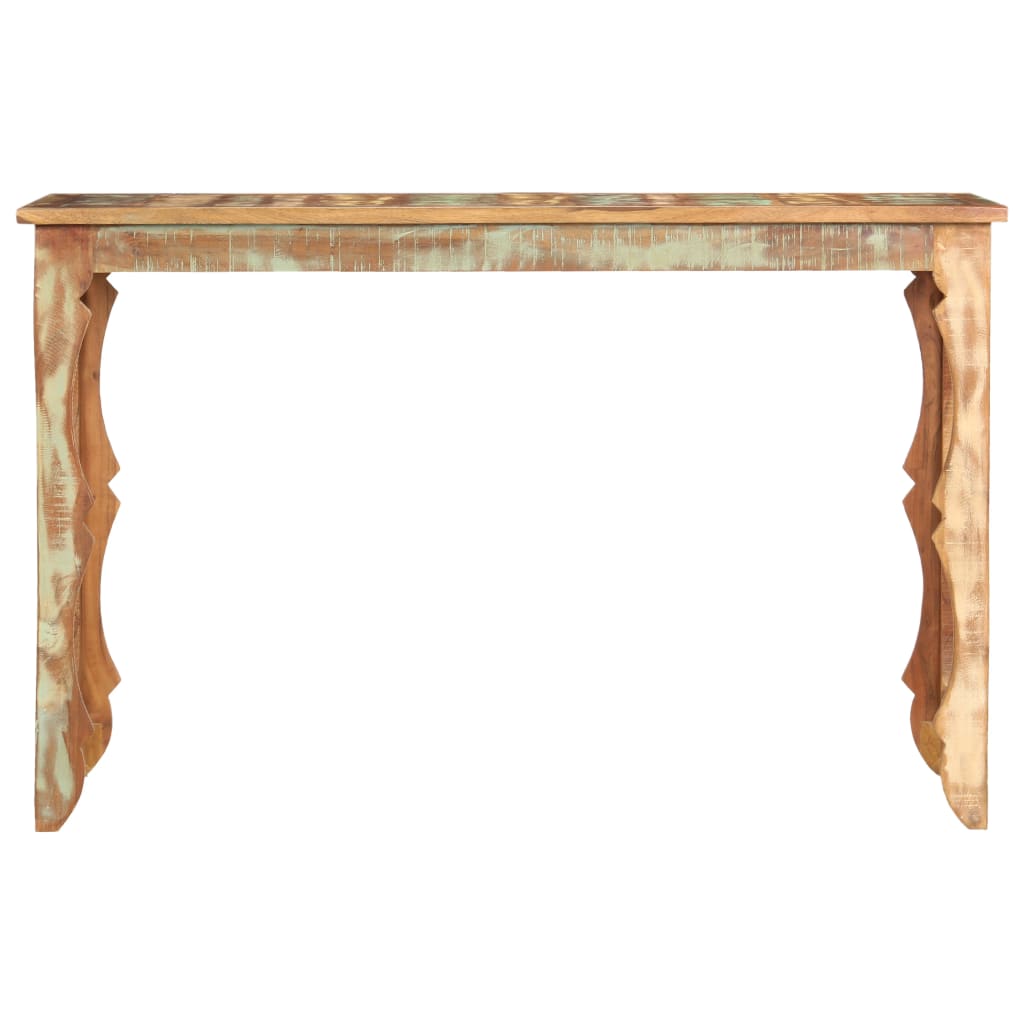 vidaXL Mesa de jantar 120x60x76 cm madeira recuperada maciça