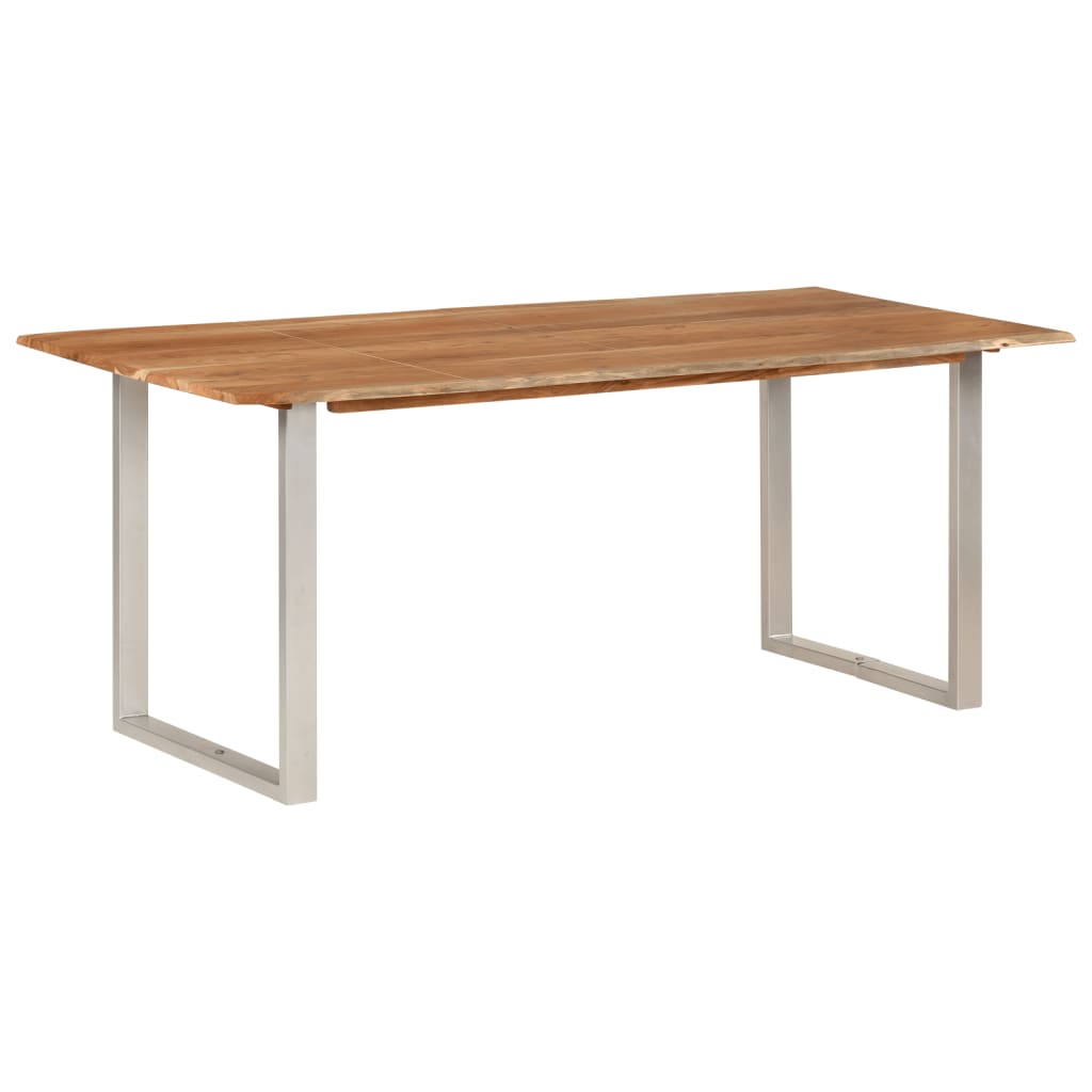 vidaXL Mesa de jantar 180x90x76 cm madeira de acácia maciça