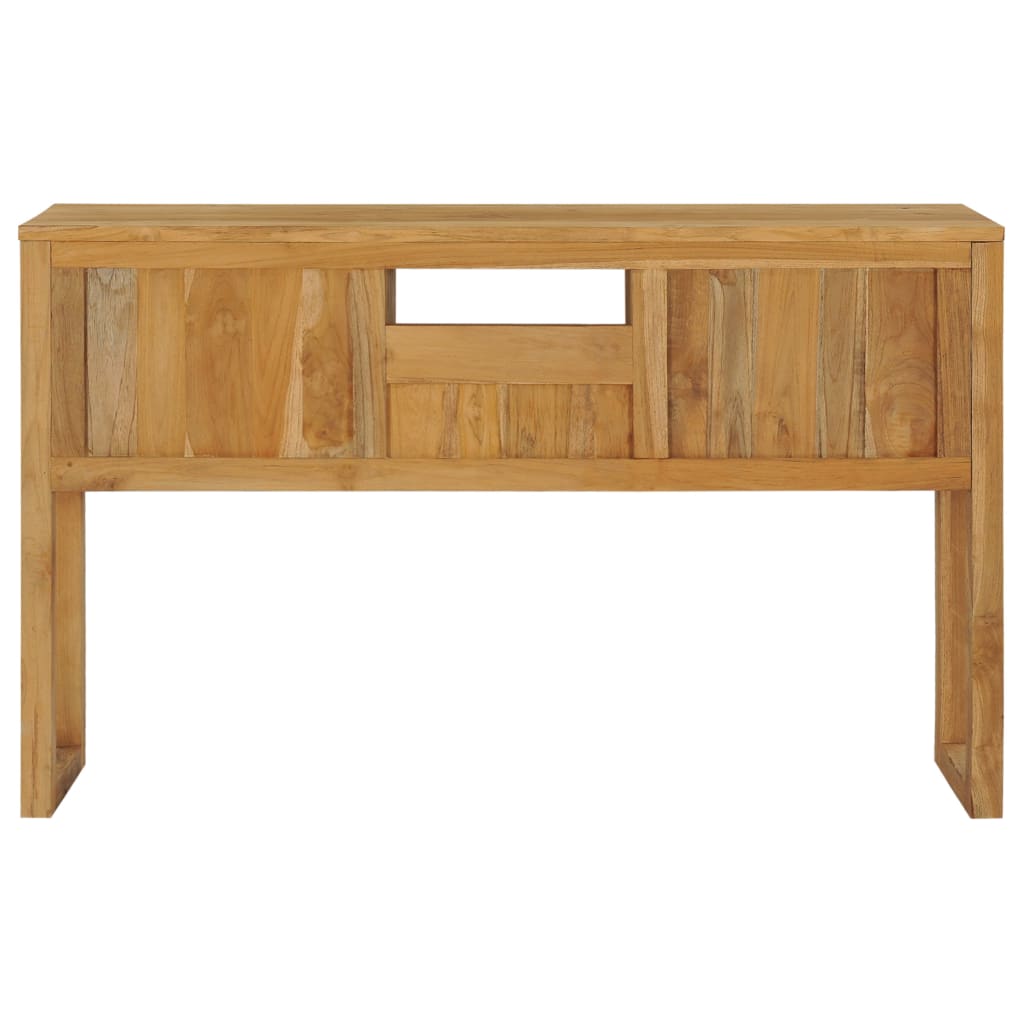 vidaXL Mesa consola 120x32x75 cm madeira de teca maciça