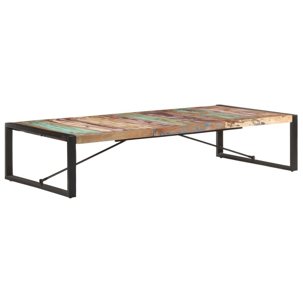 vidaXL Mesa de centro 180x90x40 cm madeira recuperada maciça