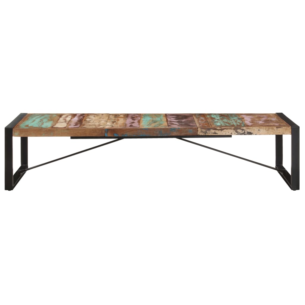 vidaXL Mesa de centro 180x90x40 cm madeira recuperada maciça