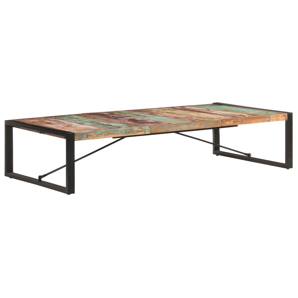 vidaXL Mesa de centro 180x90x40 cm madeira recuperada maciça