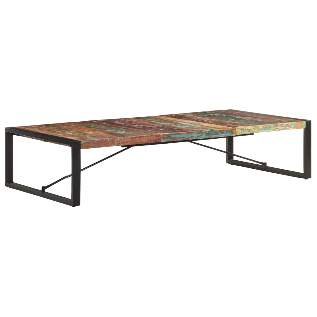 vidaXL Mesa de centro 180x90x40 cm madeira recuperada maciça