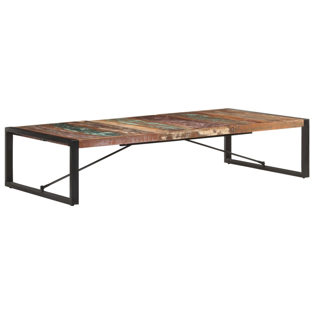 vidaXL Mesa de centro 180x90x40 cm madeira recuperada maciça