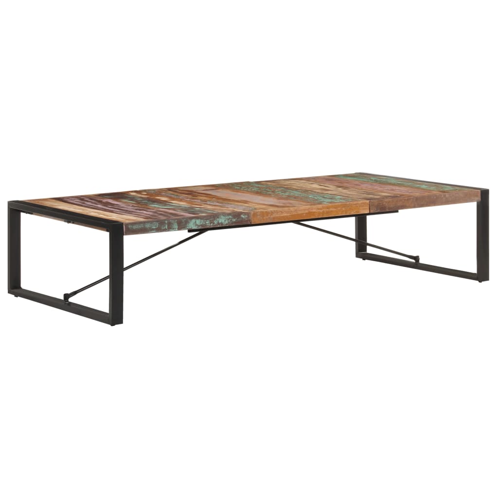 vidaXL Mesa de centro 180x90x40 cm madeira recuperada maciça