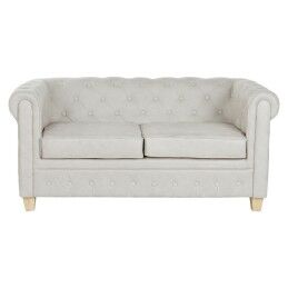 DKD Home Decor|Sofá DKD Home Decor 151 x 82 x 70 cm Natural Madeira Castanho Creme Vintage