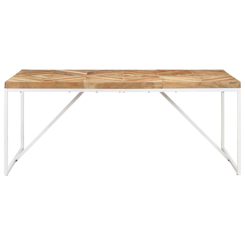 vidaXL Mesa de jantar 180x90x76 cm madeira acácia maciça e mangueira