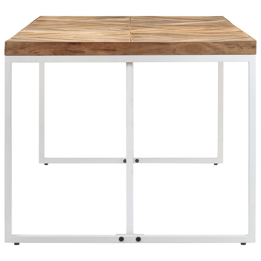 vidaXL Mesa de jantar 180x90x76 cm madeira acácia maciça e mangueira