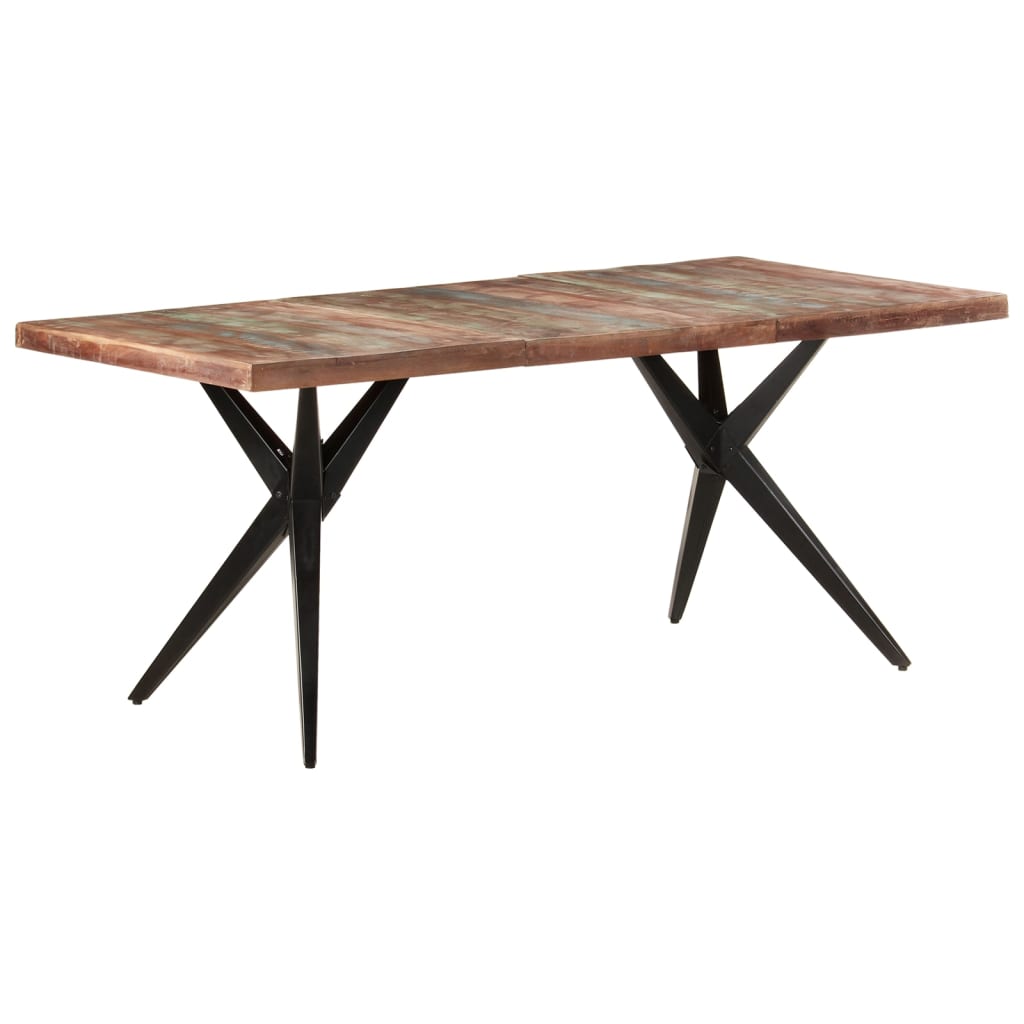 vidaXL Mesa de jantar 180x90x76 cm madeira recuperada maciça