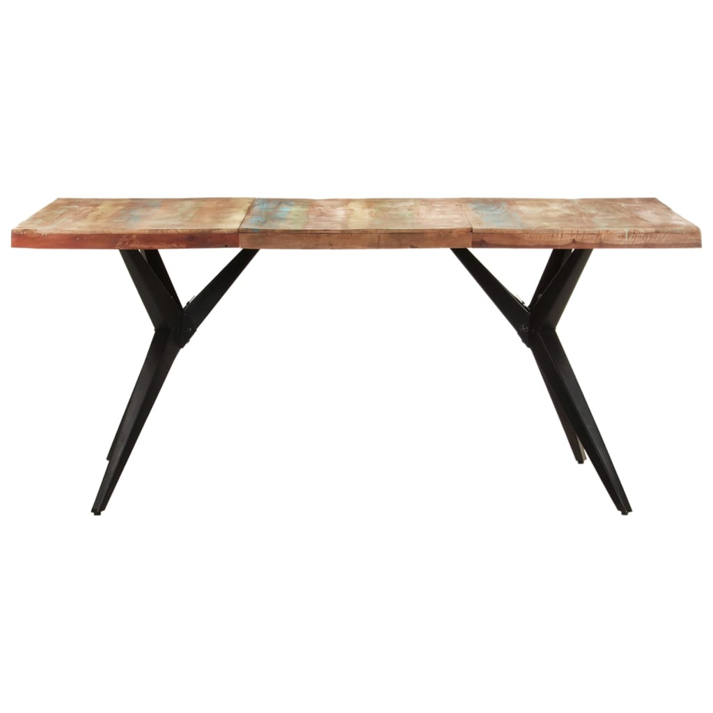 vidaXL Mesa de jantar 180x90x76 cm madeira recuperada maciça