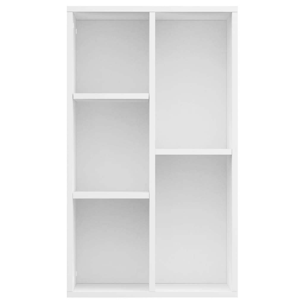 vidaXL Estante/aparador 50x25x80 cm contraplacado branco