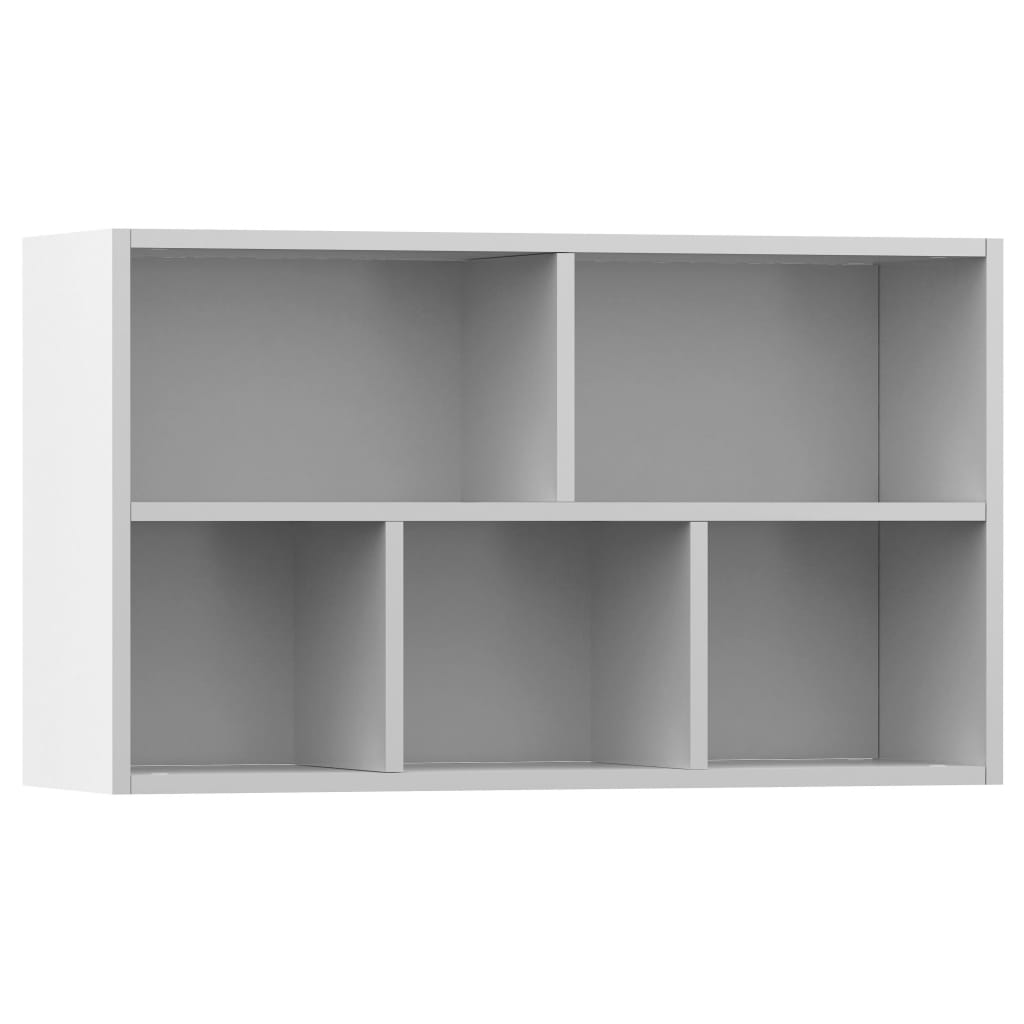 vidaXL Estante/aparador 50x25x80 cm contraplacado branco