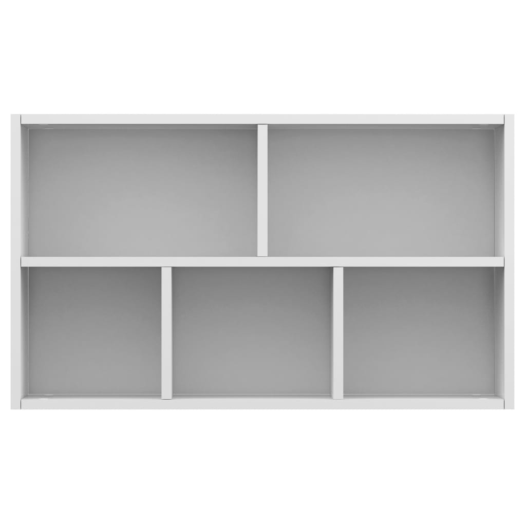 vidaXL Estante/aparador 50x25x80 cm contraplacado branco