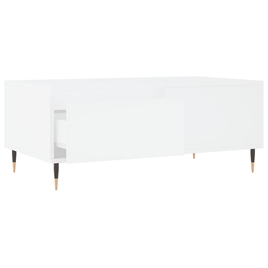 vidaXL Mesa de centro 90x50x36,5 cm derivados de madeira branco