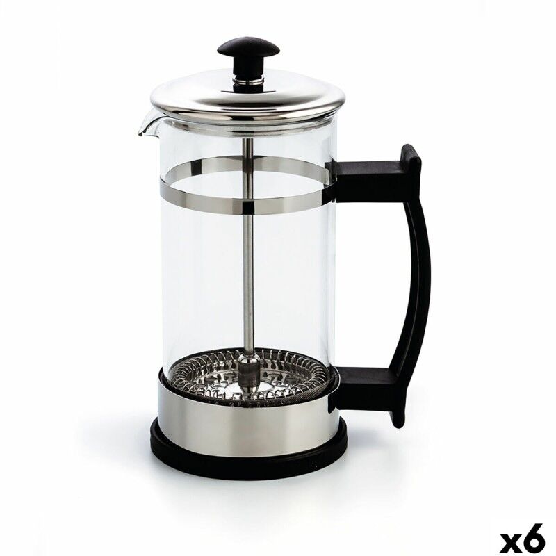 Quid|Cafeteira de Êmbolo Quid Serenia Transparente Vidro Aço inoxidável 350 ml (6 Unidades) Quid|Cafeteira de Êmbolo Quid Serenia Transparente Vidro Aço inoxidável 350 ml (6 Unidades)