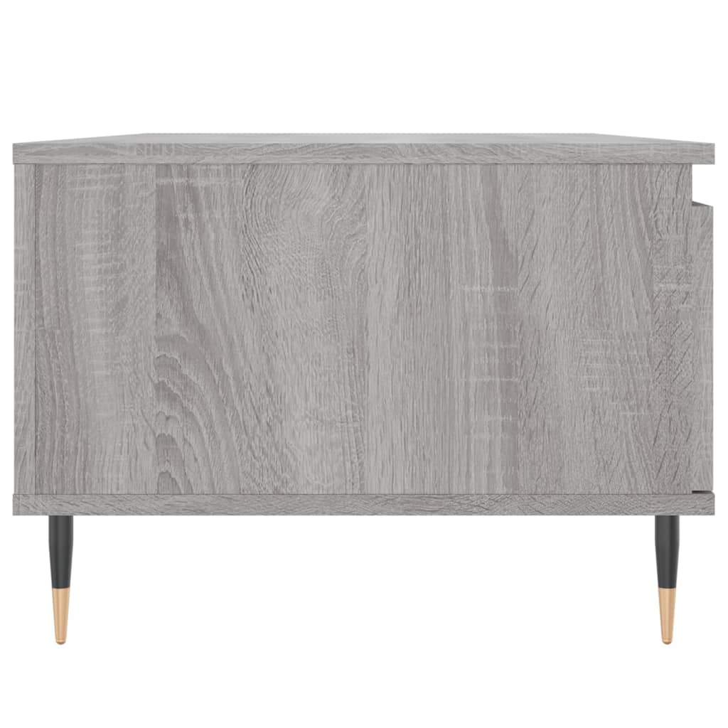 vidaXL Mesa de centro 90x50x36,5 cm derivados madeira cinzento sonoma