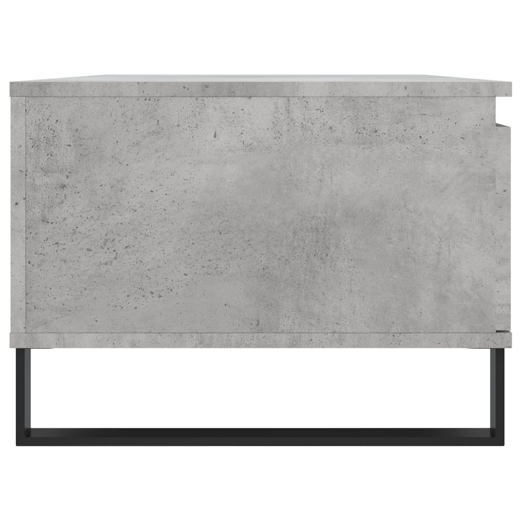 vidaXL Mesa de centro 90x50x36,5 cm derivados madeira cinzento cimento