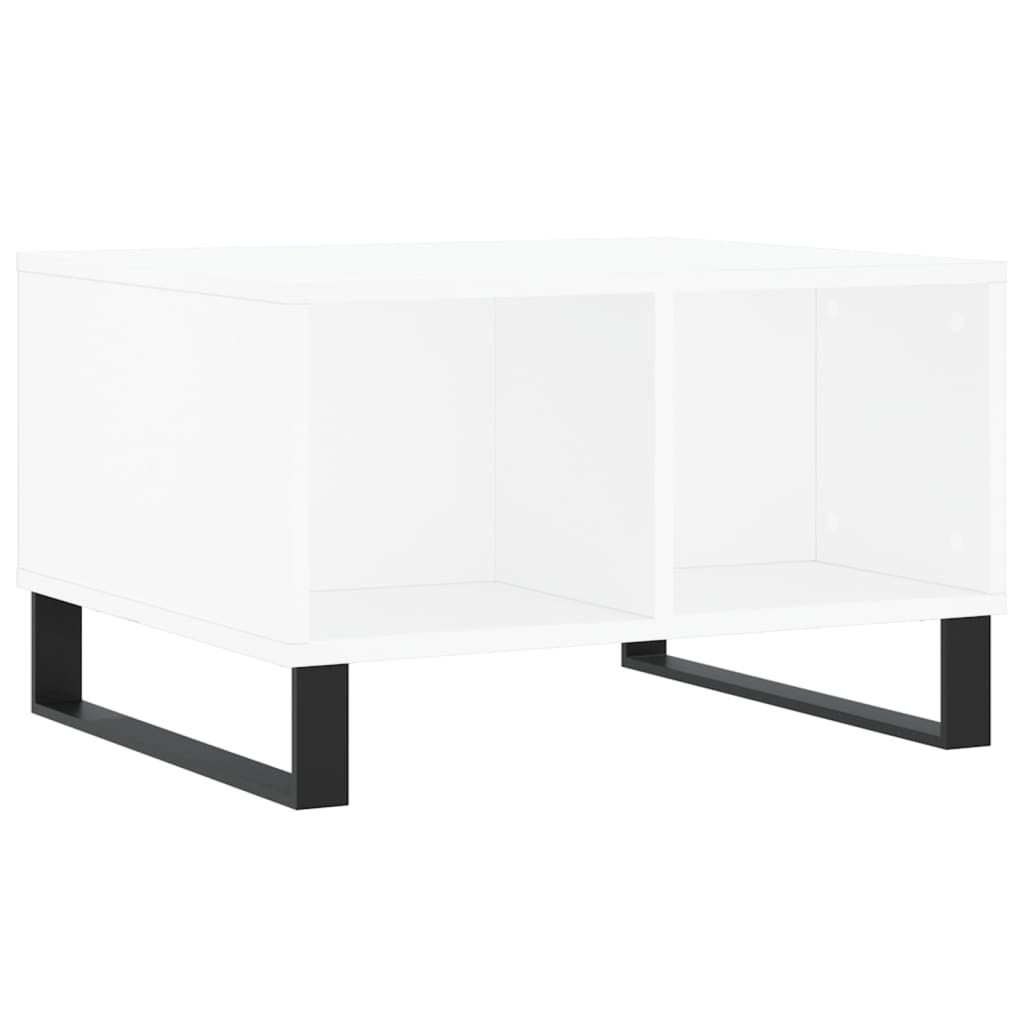 vidaXL Mesa de centro 60x50x36,5 cm derivados de madeira branco