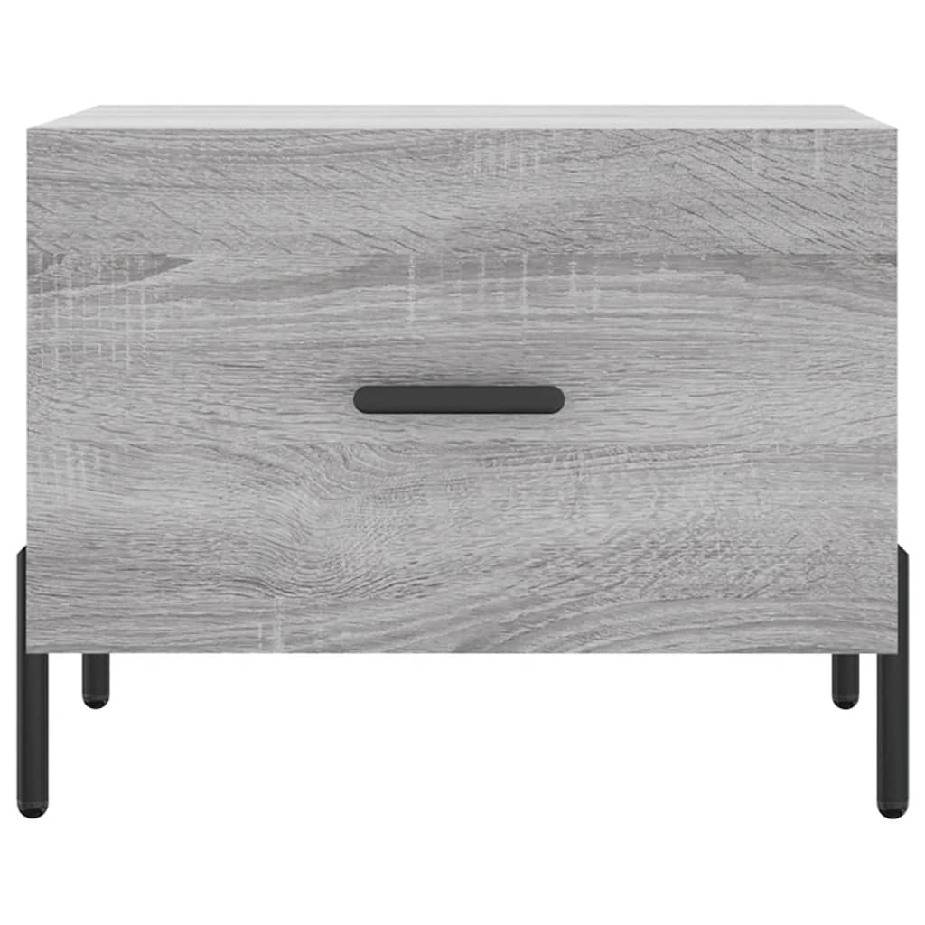 vidaXL Mesa de centro 50x50x40 cm derivados madeira sonoma cinza