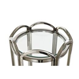 DKD Home Decor|Mesa de apoio DKD Home Decor Cristal Prateado Metal 40 x 40 x 110 cm
