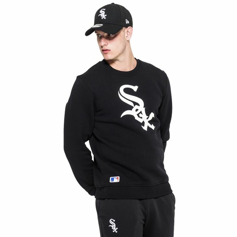 Polar com Capuz Homem New Era MLB Chicago White Sox Preto