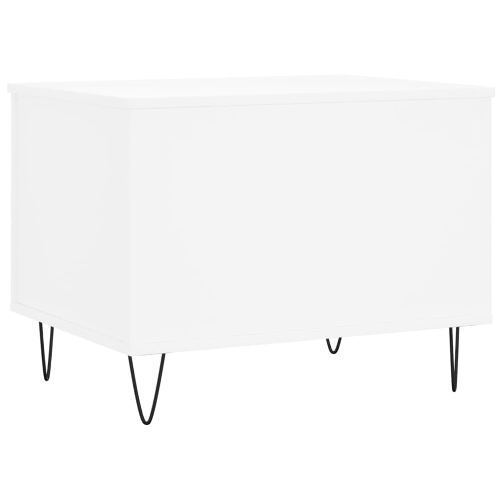 vidaXL Mesa de centro 60x44,5x45 cm derivados de madeira branco