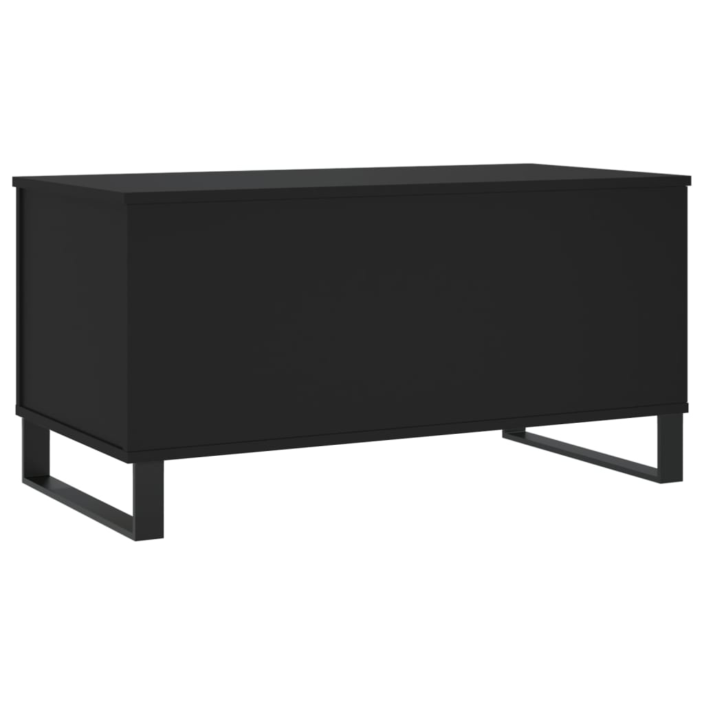 vidaXL Mesa de centro 90x44,5x45 cm derivados de madeira preto