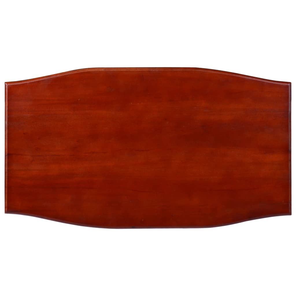 vidaXL Mesa de centro clássica 90x50x40 cm mogno maciço castanho