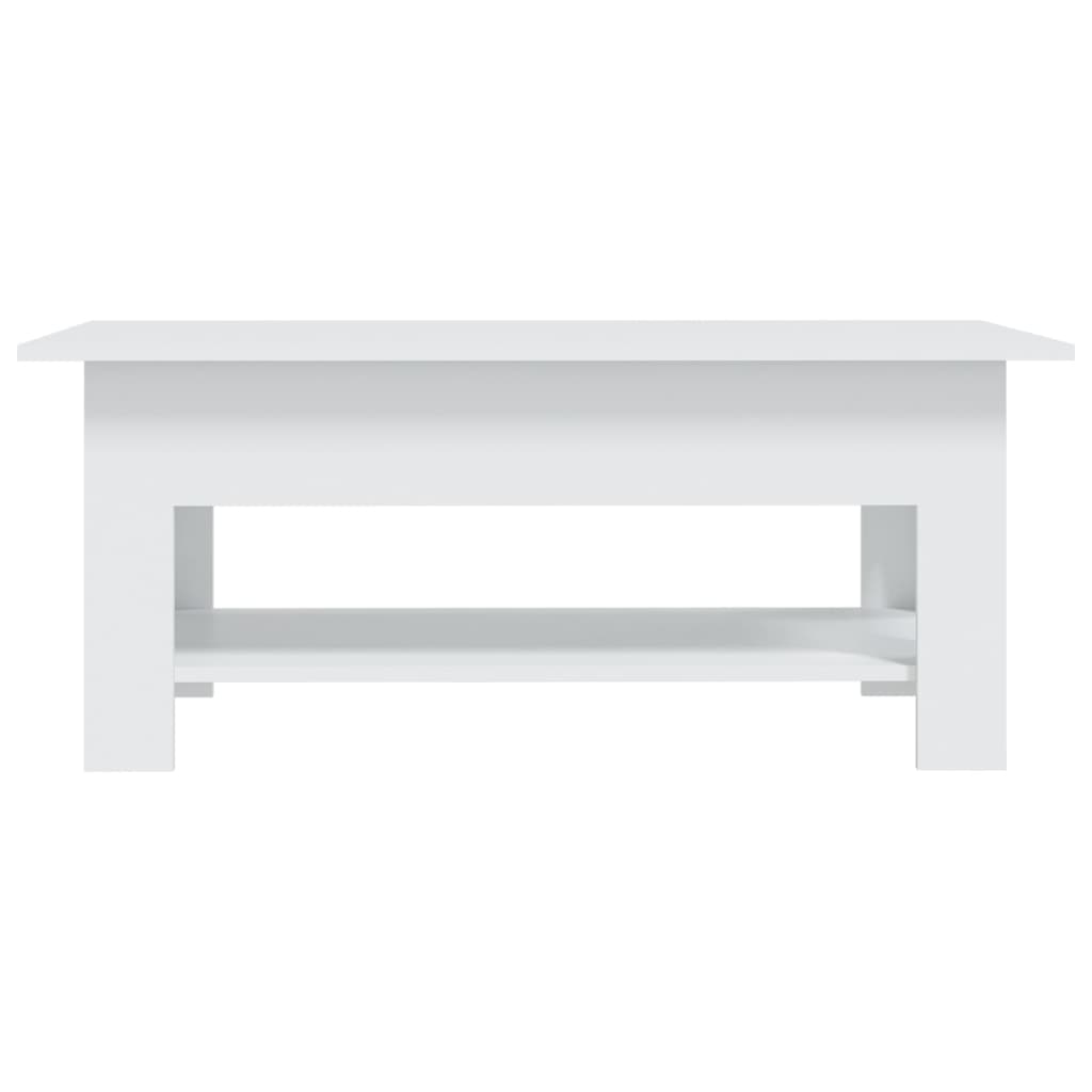 vidaXL Mesa de centro 102x55x42 cm aglomerado branco