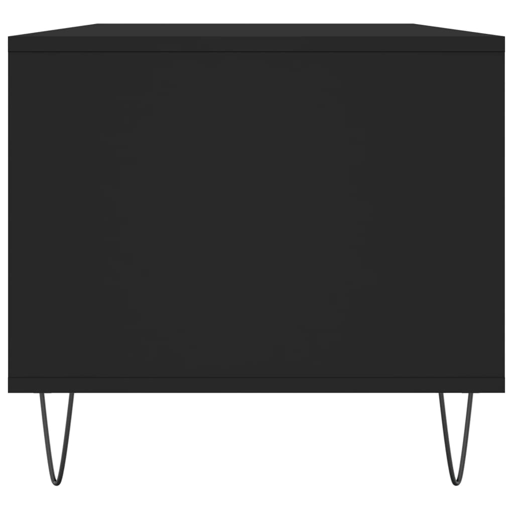 vidaXL Mesa de centro 90x49x45 cm derivados de madeira preto