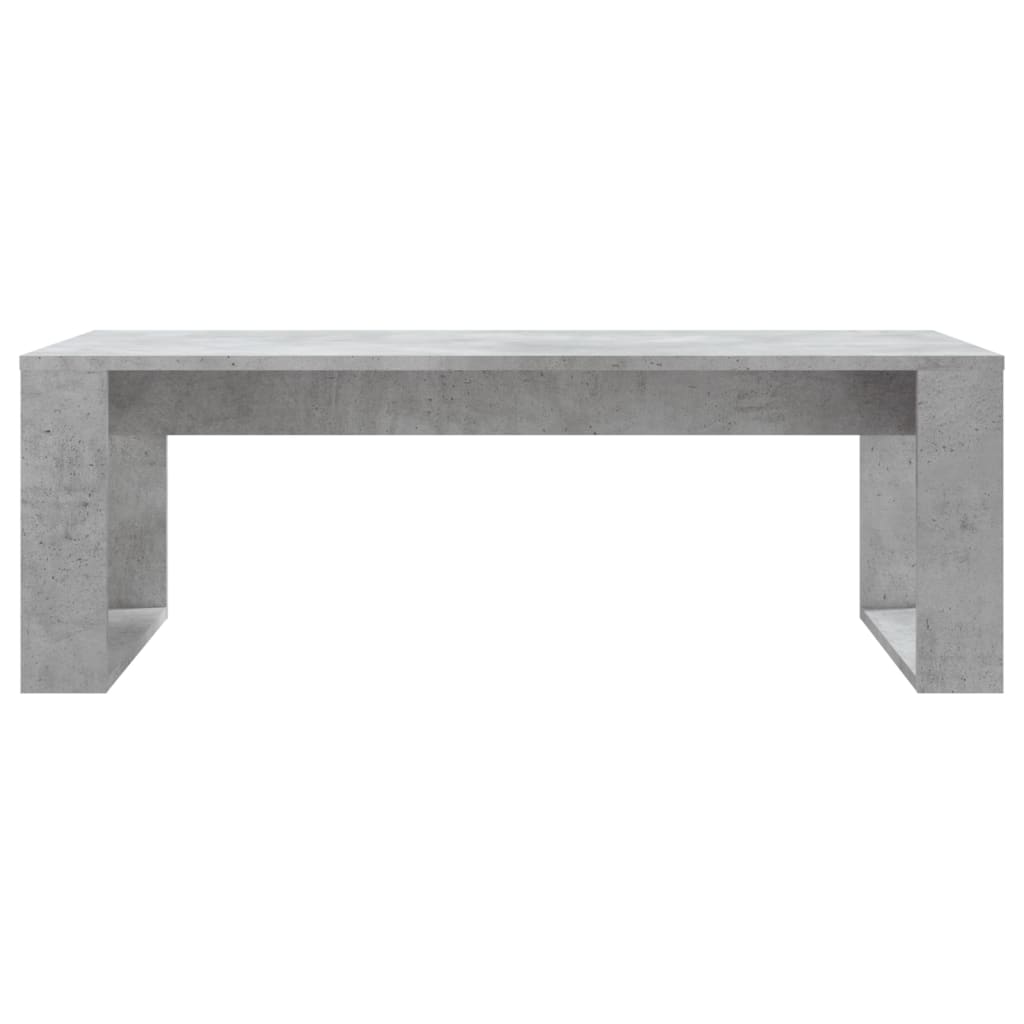 vidaXL Mesa de centro 102x50x35 cm derivados madeira cinzento cimento