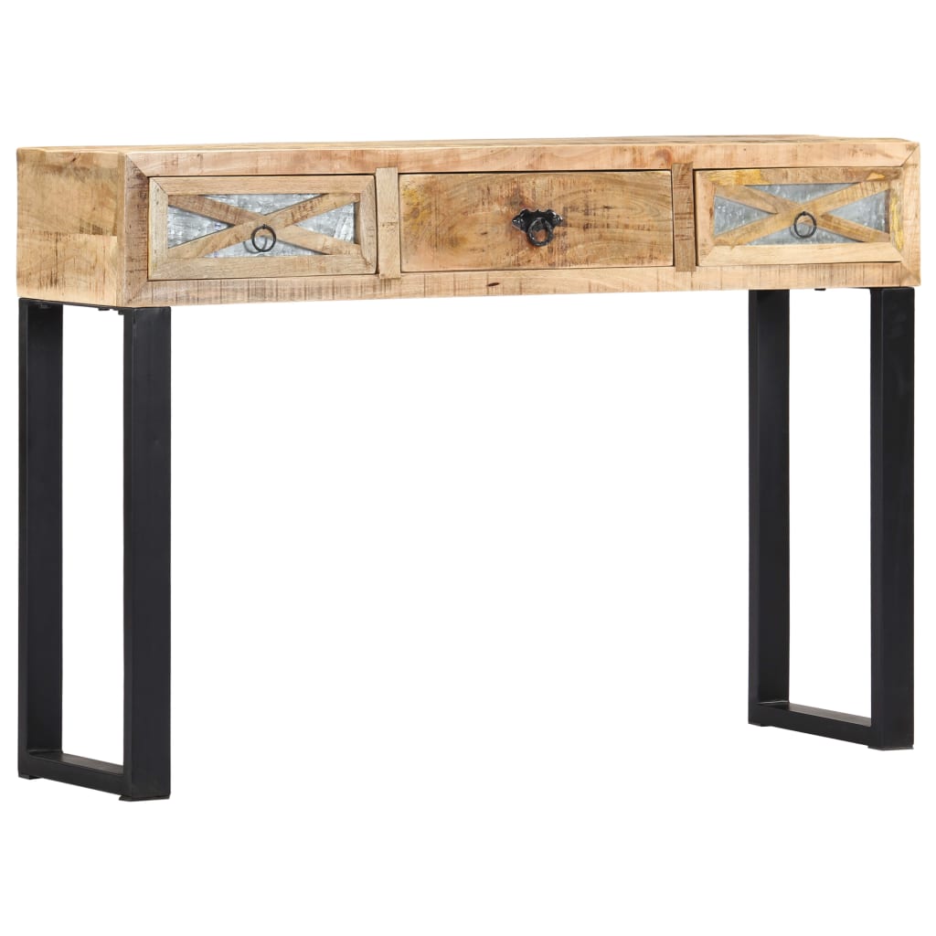 vidaXL Mesa consola 110x30x76 cm madeira de mangueira maciça