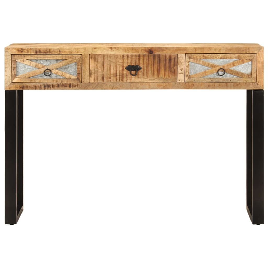 vidaXL Mesa consola 110x30x76 cm madeira de mangueira maciça