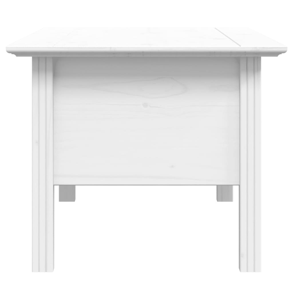 vidaXL Mesa de centro BODO 100x55x45 cm madeira de pinho maciça branco